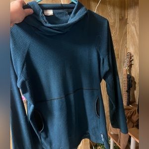 Navy Blue Melanzana Micro-grid hoodie Size Medium